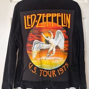 St. John's Bay Black Corduroy Led Zeppelin Jacket